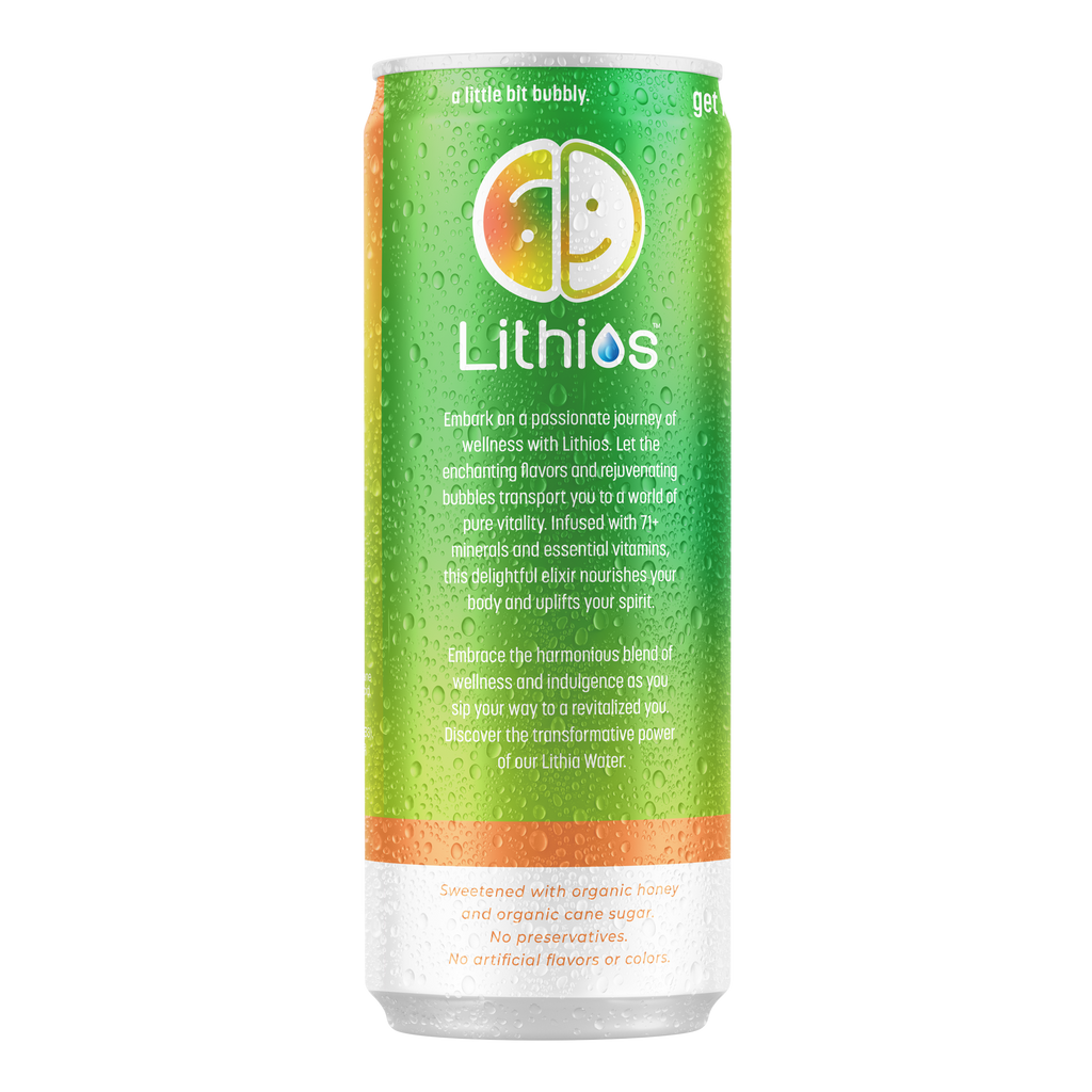 Lithios Lithia Mineral Seltzer Electric Lime