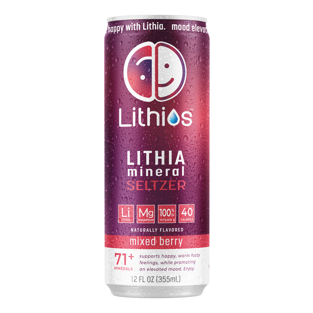 Lithios Lithia Mineral Seltzer Mixed Berry