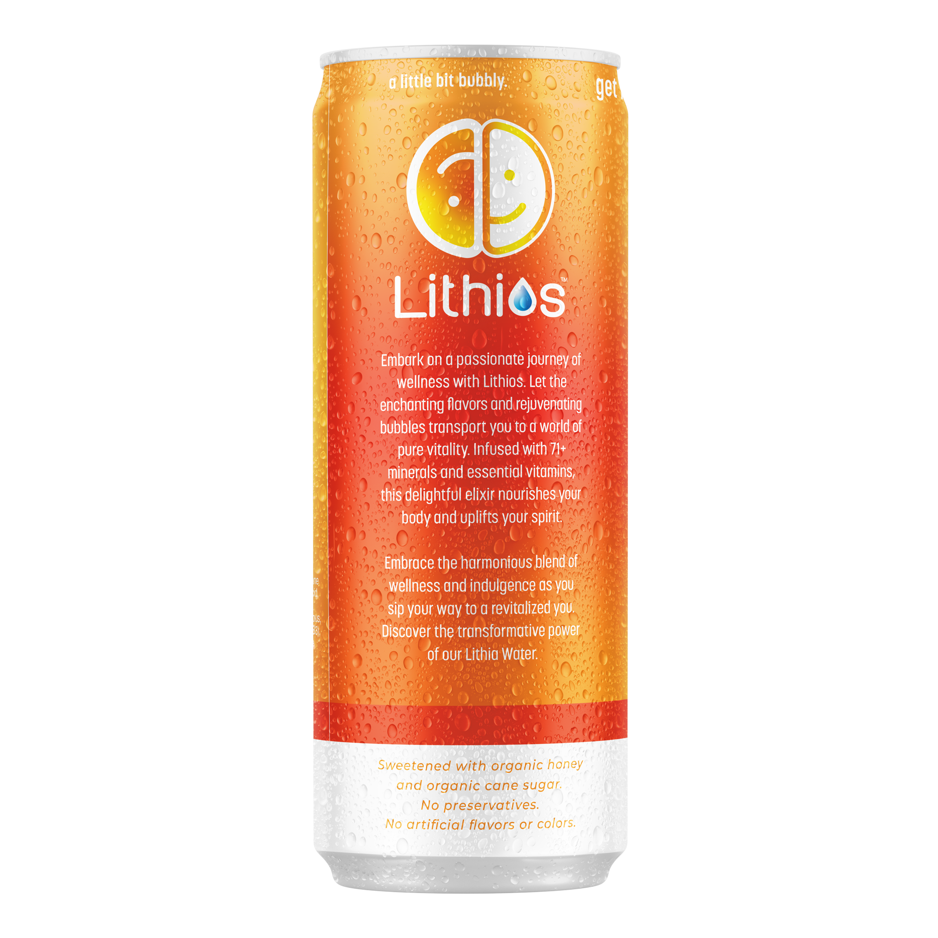 Lithios Lithia Mineral Seltzer Orange Mango